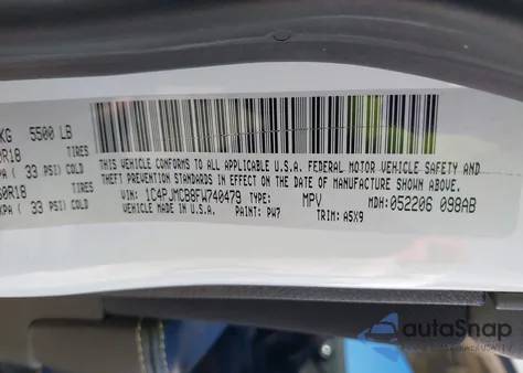 2015 Jeep Cherokee Latitude Altitude из США, поврежденный, VIN 1C4PJMCB8FW740479